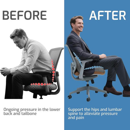 Comfy Back Support Memory Foam Cushion