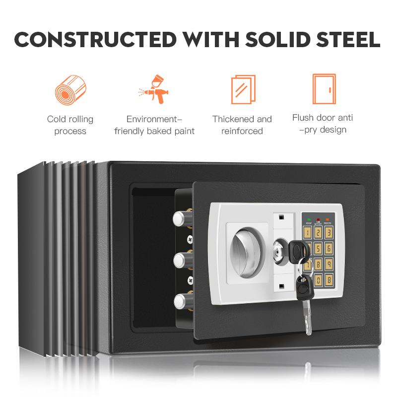 Anti-Theft Electronic Safe for Cash & Valuables