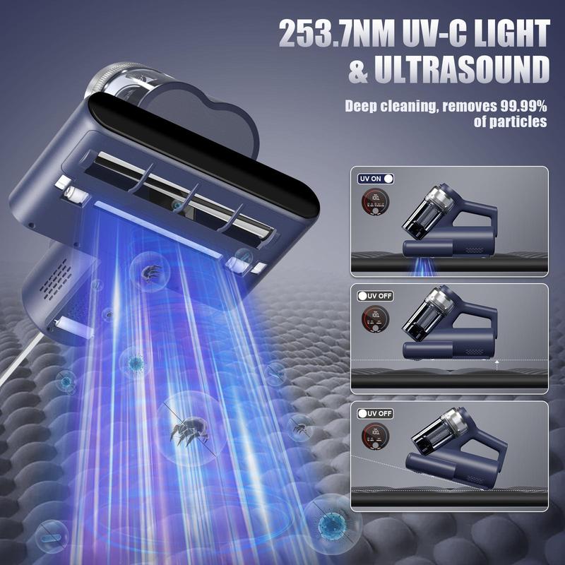 UV-C Mattress Vacuum with Strong Suction