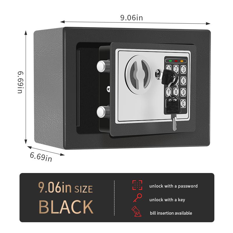 Anti-Theft Electronic Safe for Cash & Valuables