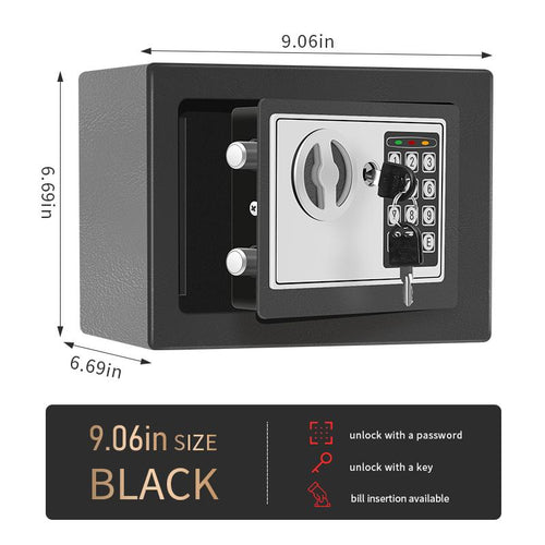 Anti-Theft Electronic Safe for Cash & Valuables