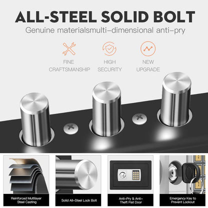Anti-Theft Electronic Safe for Cash & Valuables