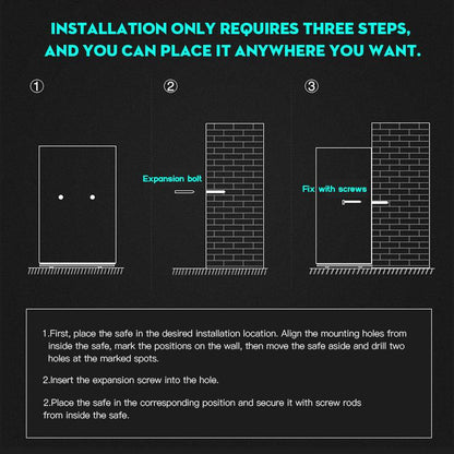 Anti-Theft Electronic Safe for Cash & Valuables