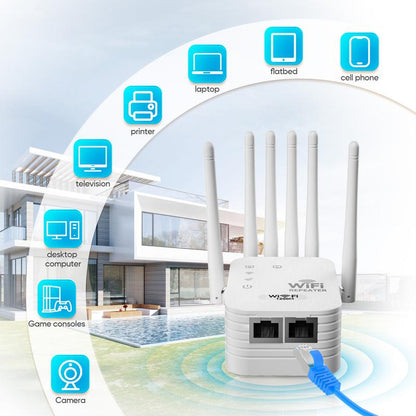 6-Antenna WiFi Booster, 5G/2.4G– 1200Mbps Dual Band